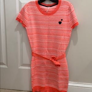 Coral Sweater Dress